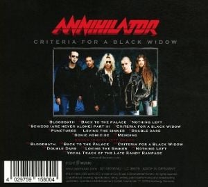 Produktbild: Criteria For A Black Widow (CD Digipak)