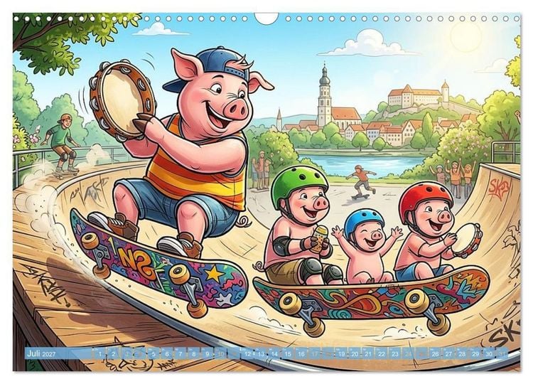 Produktbild: Tierisch musikalisch - Taktgef&uuml;hl mit Humor (Wandkalender 2027 DIN A3 quer), CALVENDO Monatskalender
