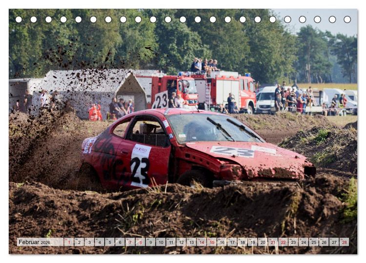 Produktbild: ACKERRENNEN (Tischkalender 2026 DIN A5 quer), CALVENDO Monatskalender