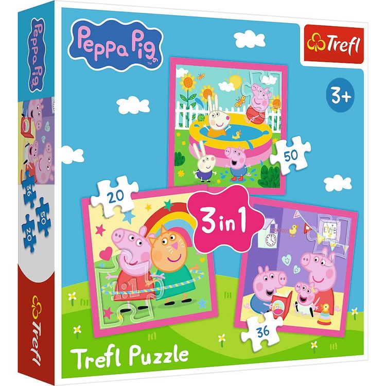 Produktbild: 3 in 1 Puzzle - Peppa Pig