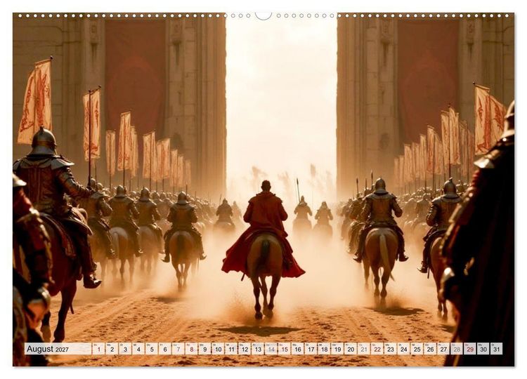 Produktbild: Camelot &ndash; Aufstieg und Fall einer Legende (hochwertiger Premium Wandkalender 2027 DIN A2 quer), Kunstdruck in Hochglanz