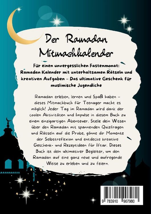 Produktbild: Der Ramadan Mitmachkalender f&uuml;r Teenager. Black & White Edition