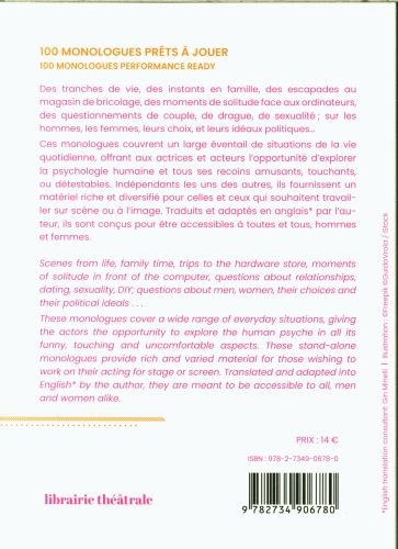 Produktbild: 100 monologues : pr&ecirc;ts &agrave; jouer : pratique th&eacute;&acirc;trale