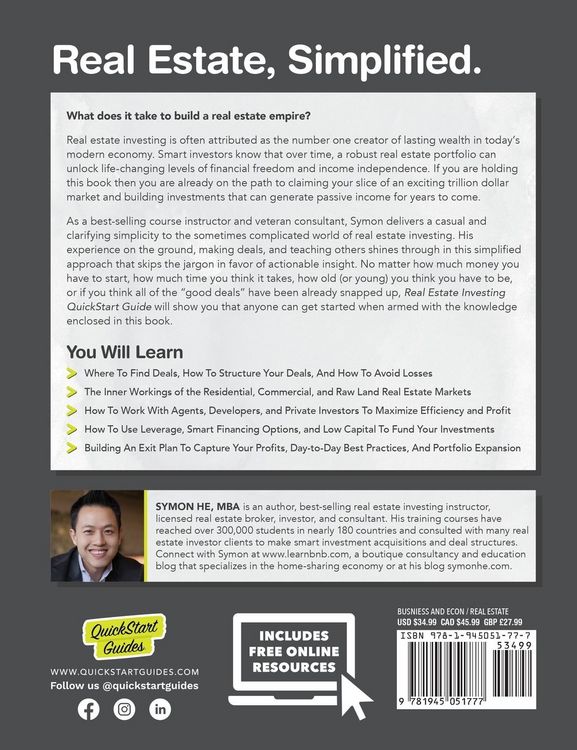 Produktbild: Real Estate Investing QuickStart Guide