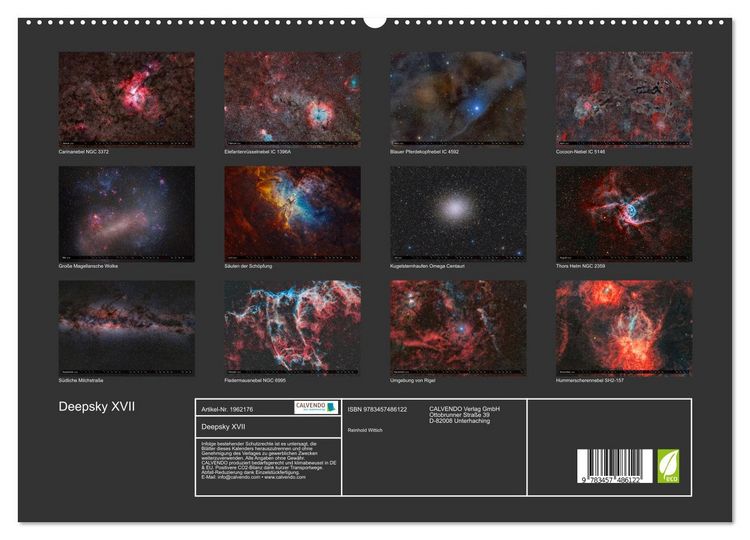 Produktbild: Deepsky XVII (hochwertiger Premium Wandkalender 2026 DIN A2 quer), Kunstdruck in Hochglanz