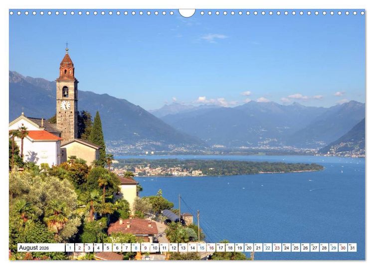 Produktbild: Tessin, Impressionen aus der Italienischen Schweiz (Wandkalender 2026 DIN A3 quer), CALVENDO Monatskalender