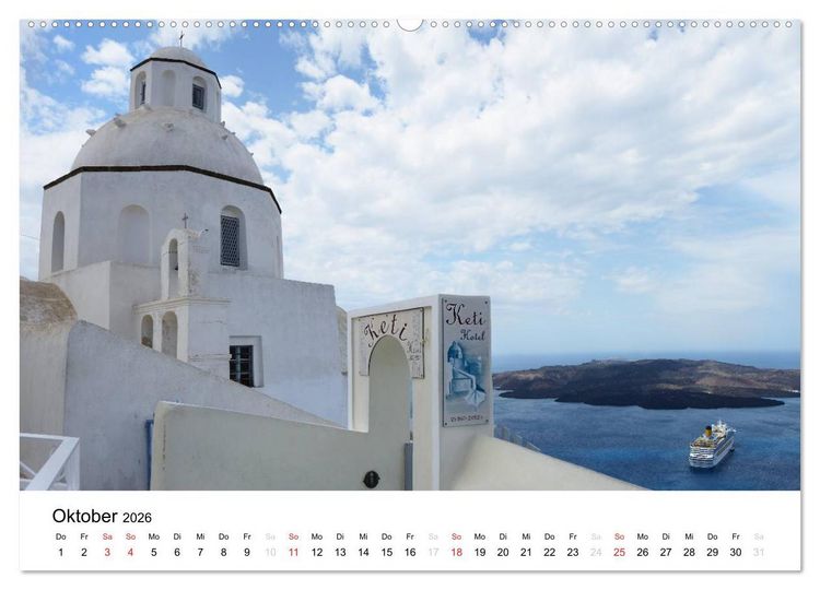 Produktbild: Kirchen und Kl&ouml;ster Griechenlands (Wandkalender 2026 DIN A2 quer), CALVENDO Monatskalender