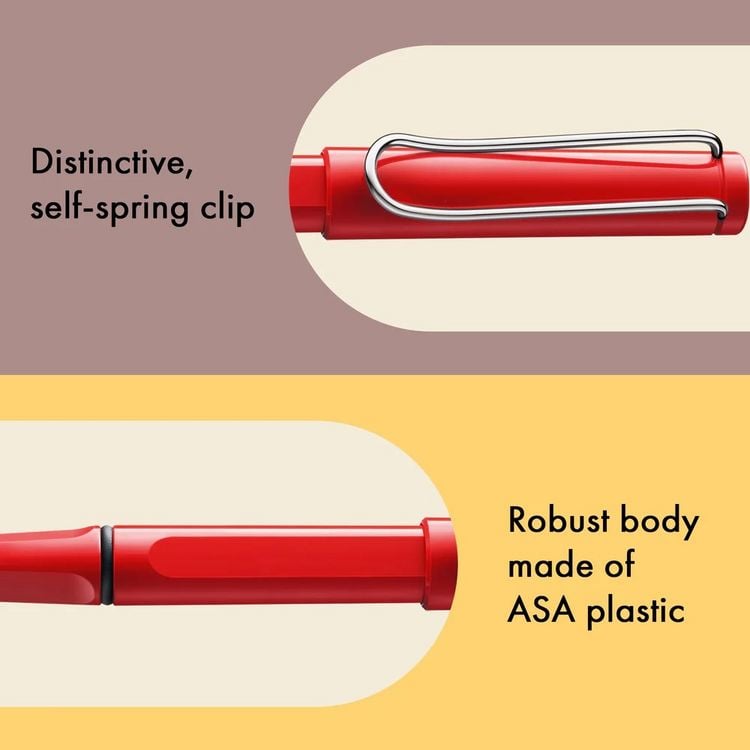 Produktbild: LAMY Tintenroller safari roll-ink mit T10 Tintenpatrone, red/rot