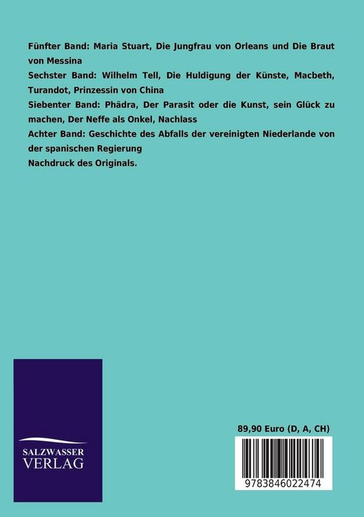 Produktbild: Schillers s&auml;mtliche Werke