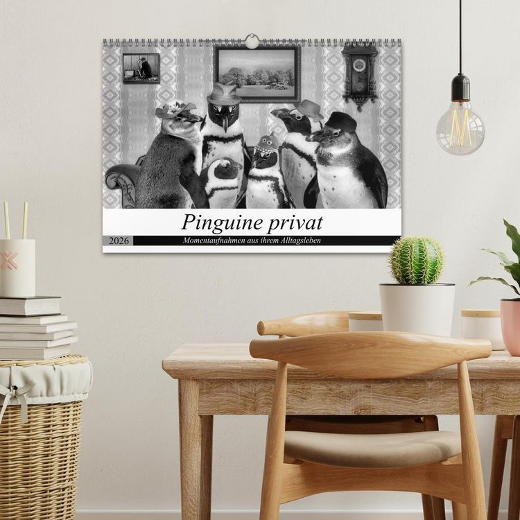Produktbild: Pinguine privat (Wandkalender 2026 DIN A3 quer), CALVENDO Monatskalender