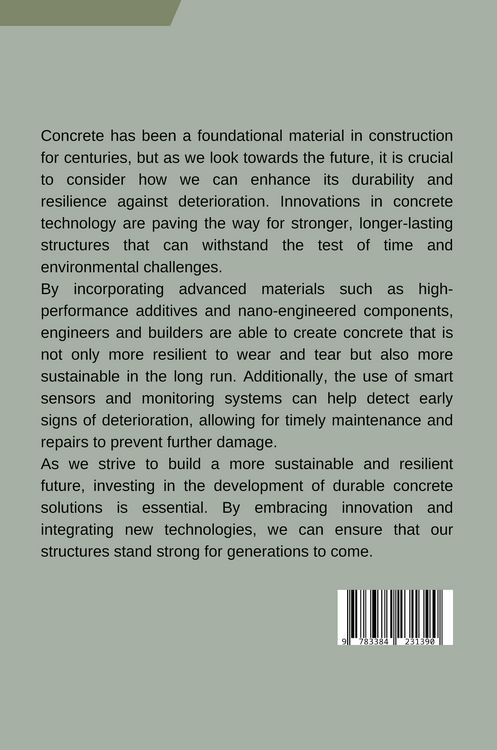 Produktbild: The Future of Concrete: Building Resilience Against Deterioration