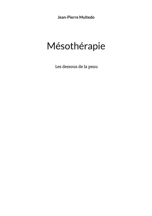 Produktbild: M&eacute;soth&eacute;rapie