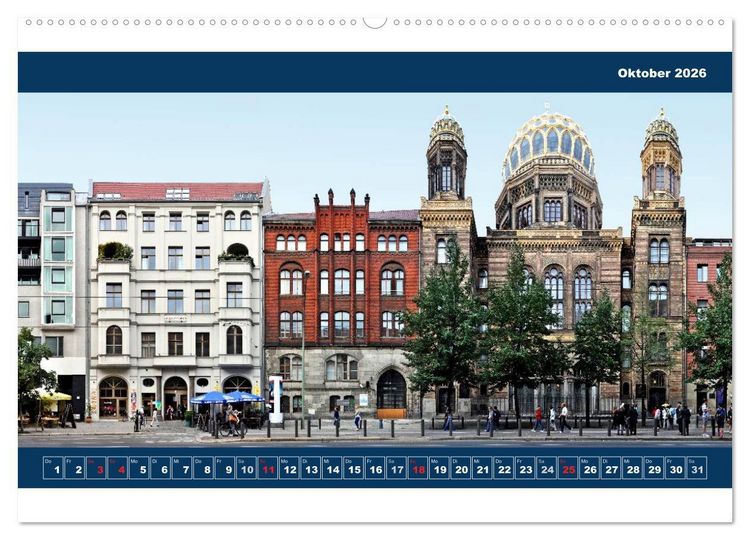 Produktbild: Berlin Fassade (Wandkalender 2026 DIN A2 quer), CALVENDO Monatskalender