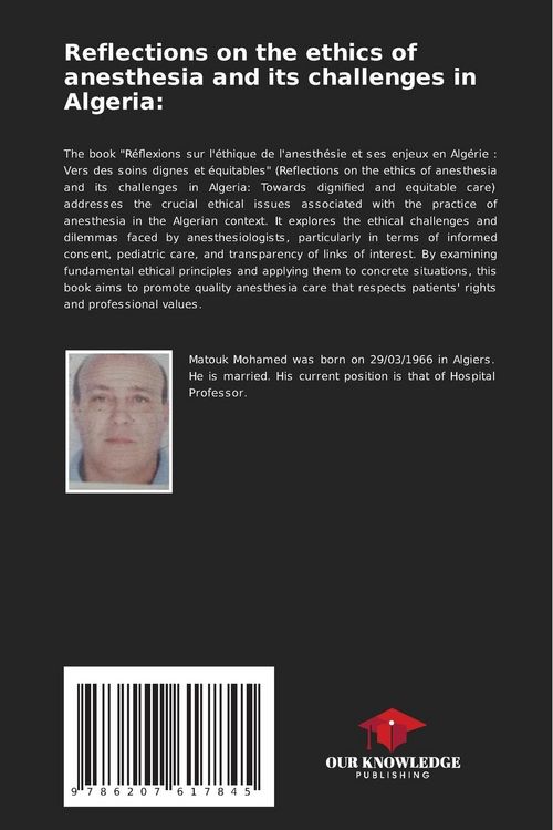 Produktbild: Reflections on the ethics of anesthesia and its challenges in Algeria: