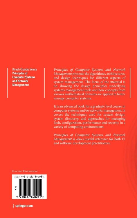 Produktbild: Principles of Computer Systems and Network Management