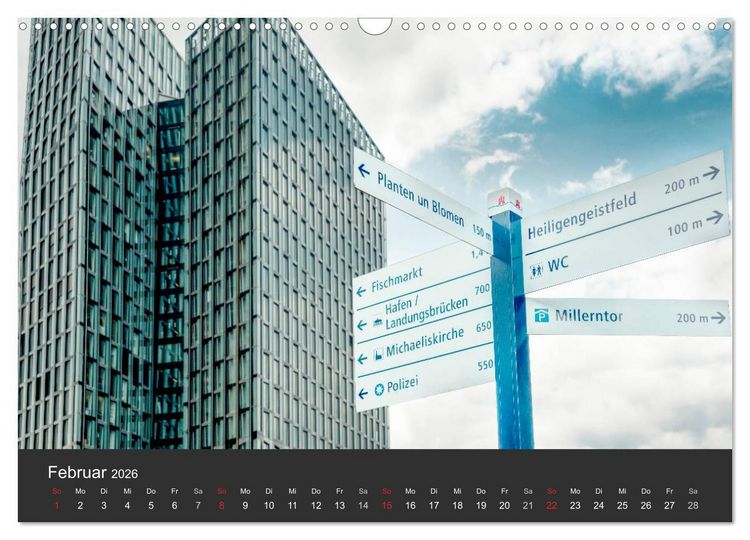 Produktbild: Hamburger Stadtansichten (Wandkalender 2026 DIN A3 quer), CALVENDO Monatskalender