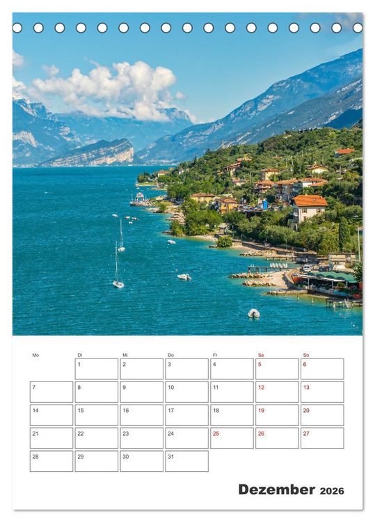 Produktbild: Malcesine am Gardasee - Impressionen (Tischkalender 2026 DIN A5 hoch), CALVENDO Monatskalender