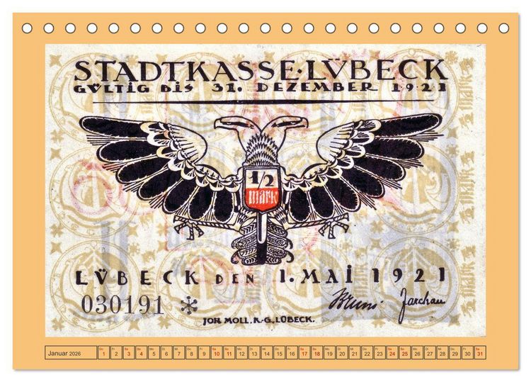 Produktbild: Gru&szlig; aus L&uuml;beck (Tischkalender 2026 DIN A5 quer), CALVENDO Monatskalender