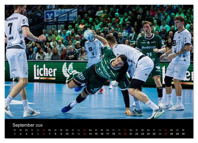 Produktbild: Kalender - HSG Wetzlar Handball Bundesliga Saison 2025/2026 (Wandkalender 2026 DIN A3 quer), CALVENDO Monatskalender