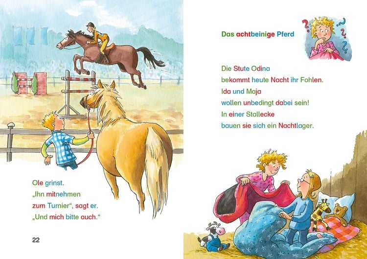 Produktbild: Silbengeschichten zum Lesenlernen - Pferdegeschichten