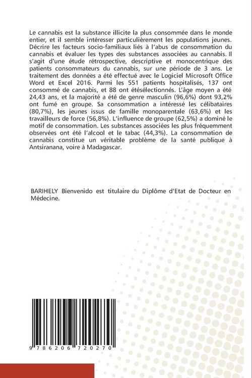 Produktbild: Facteurs socio-familiaux li&eacute;s &agrave; l'abus de consommation de cannabis