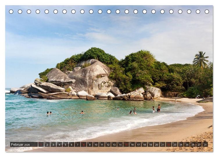 Produktbild: Kolumbien Impressionen (Tischkalender 2026 DIN A5 quer), CALVENDO Monatskalender