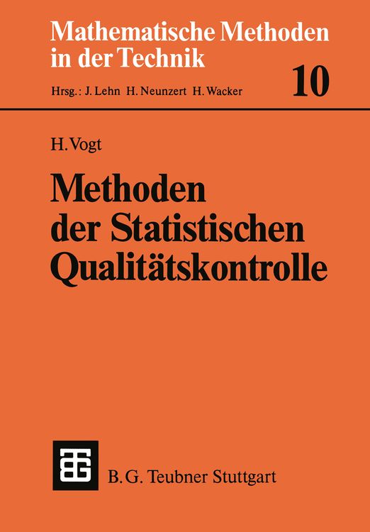 Produktbild: Methoden der Statistischen Qualit&auml;tskontrolle