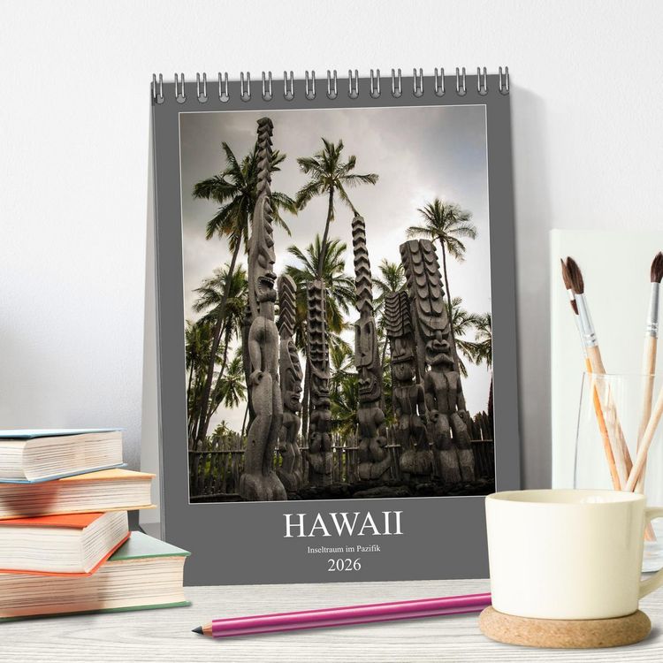 Produktbild: Hawaii - Inseltraum im Pazifik (Tischkalender 2026 DIN A5 hoch), CALVENDO Monatskalender