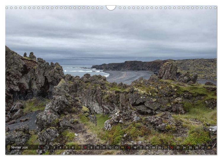 Produktbild: Islande &icirc;le de merveilles naturelles (Calendrier mural 2026 DIN A3 vertical), CALVENDO calendrier mensuel