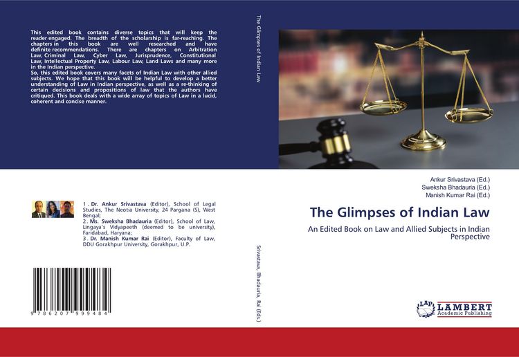 Produktbild: The Glimpses of Indian Law