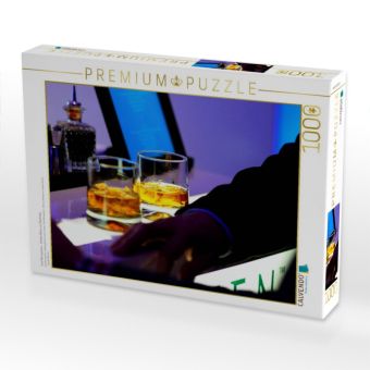 Produktbild: CALVENDO Puzzle Cool Atmosphere - Whisky Gl&auml;ser auf Bartheke | 1000 Teile Lege-Gr&ouml;&szlig;e 64x48cm Foto-Puzzle f&uuml;r gl&uuml;ckliche Stunden