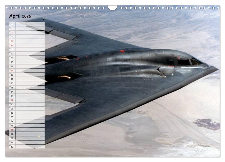 Produktbild: Luftwaffe. Kampfflugzeuge der USA (Wandkalender 2026 DIN A3 quer), CALVENDO Monatskalender
