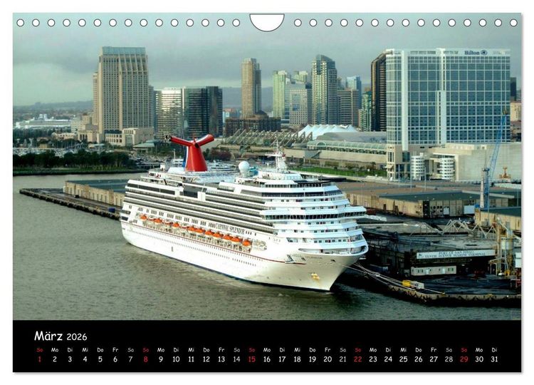 Produktbild: Kreuzfahrt erleben (Wandkalender 2026 DIN A4 quer), CALVENDO Monatskalender
