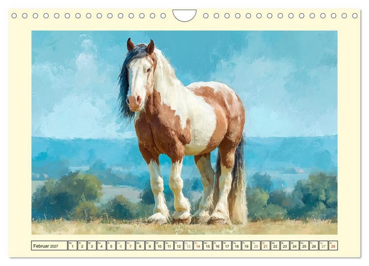 Produktbild: Starke Pferde. Imposante Kaltbl&uuml;ter auf dem Farmland (Wandkalender 2027 DIN A4 quer), CALVENDO Monatskalender