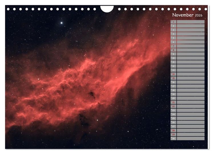 Produktbild: Deep-Sky Amateurastronomie (Wandkalender 2026 DIN A4 quer), CALVENDO Monatskalender