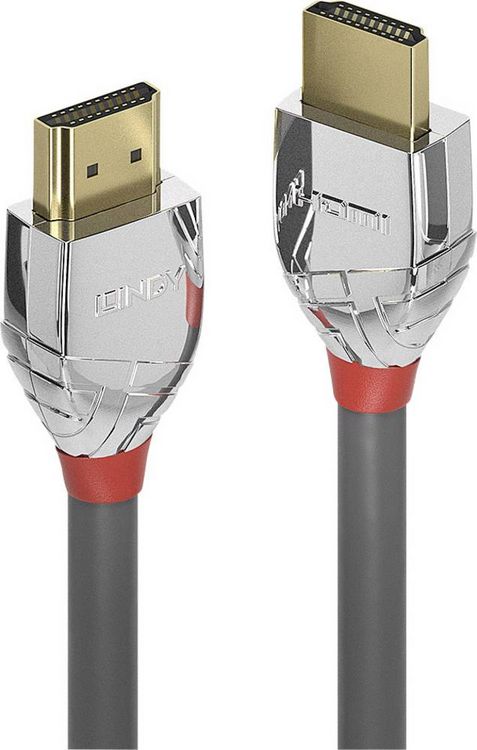 Produktbild: LINDY HDMI Anschlusskabel HDMI-A Stecker, HDMI-A Stecker 5.00m Grau 37874 4K UHD HDMI-Kabel