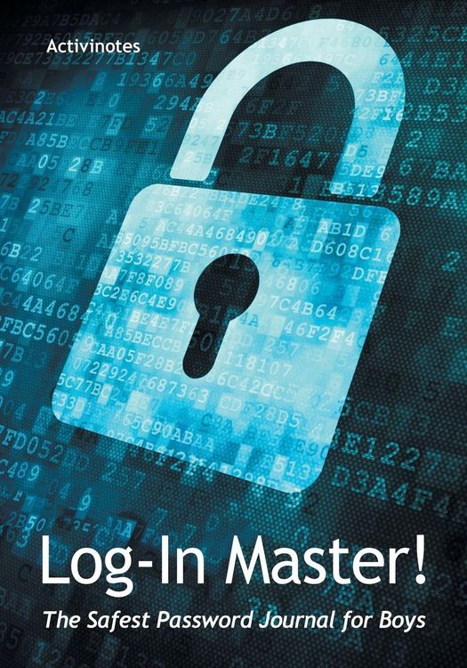 Produktbild: Log-In Master! The Safest Password Journal for Boys