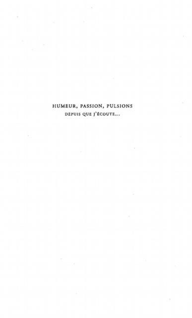 Produktbild: Humeur passion pulsion