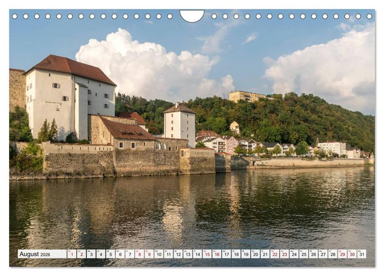 Produktbild: Drei Fl&uuml;sse Stadt Passau (Wandkalender 2026 DIN A4 quer), CALVENDO Monatskalender