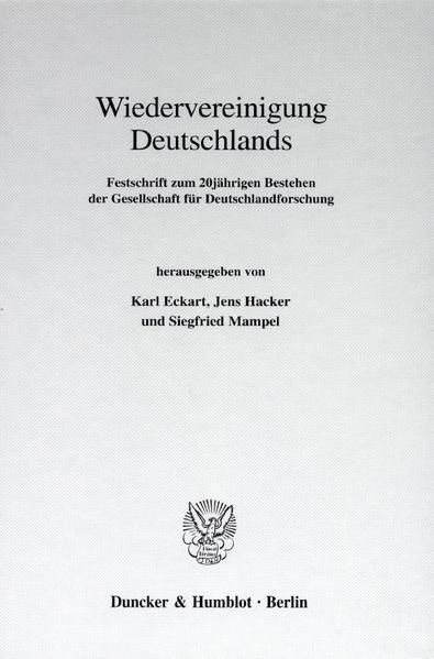 Produktbild: Wiedervereinigung Deutschlands.