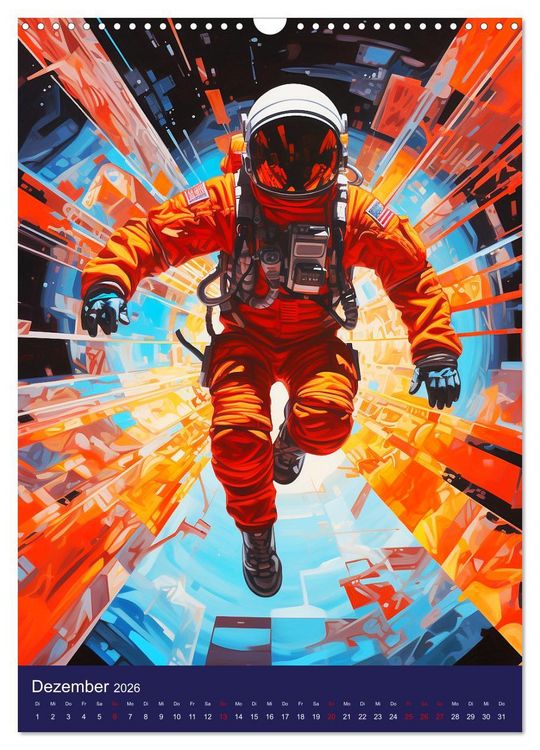 Produktbild: Our future in space. Pulsierendes Leben auf neuen Planeten (Wandkalender 2026 DIN A3 hoch), CALVENDO Monatskalender