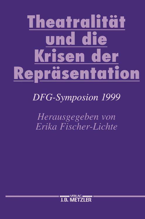 Produktbild: Theatralit&auml;t und die Krisen der Repr&auml;sentation