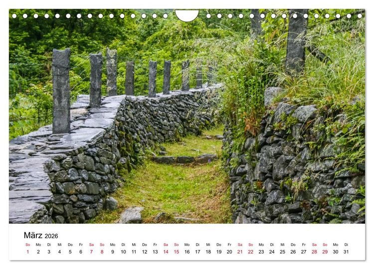 Produktbild: Valle Maggia - Entdecken Sie das Maggiatal im Tessin (Wandkalender 2026 DIN A4 quer), CALVENDO Monatskalender
