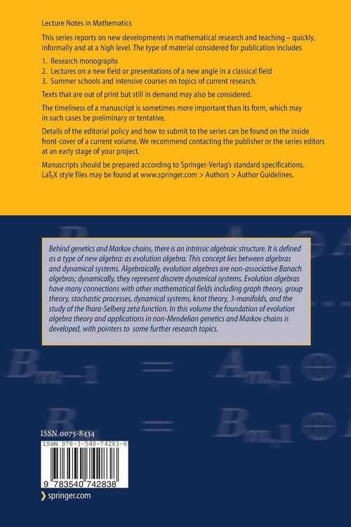 Produktbild: Evolution Algebras and their Applications