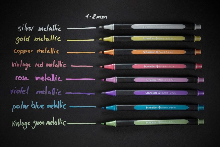 Produktbild: Schneider Metallicliner 020 Paint-It 1-2 mm, 10er Set