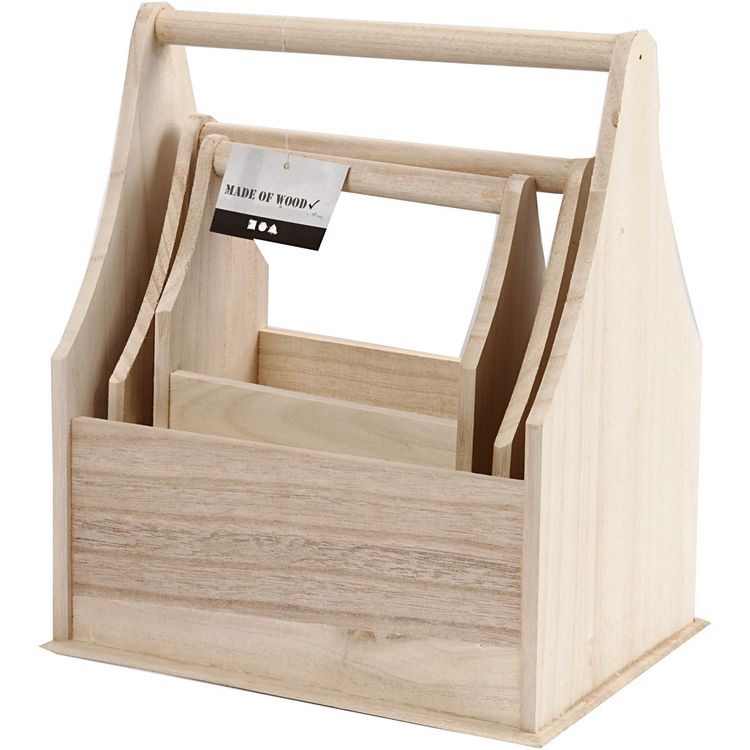 Produktbild: Creativ Company Flaschentr&auml;ger, Gr&ouml;&szlig;e 24x17,5x28 cm, 3 Stk/ 1 Set