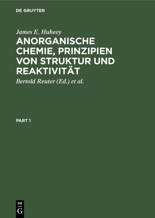 Produktbild: Anorganische Chemie, Prinzipien von Struktur und Reaktivit&auml;t