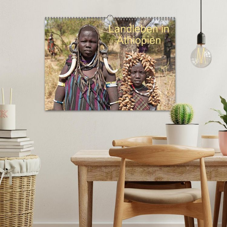 Produktbild: Landleben in &Auml;thiopien (Wandkalender 2026 DIN A3 quer), CALVENDO Monatskalender