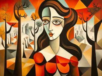 Produktbild: CALVENDO Puzzle Frau im Herbst | 1000 Teile Lege-Gr&ouml;&szlig;e 64x48cm Foto-Puzzle f&uuml;r gl&uuml;ckliche Stunden
