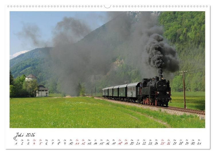 Produktbild: Mit Volldampf durch &Ouml;sterreich (hochwertiger Premium Wandkalender 2026 DIN A2 quer), Kunstdruck in Hochglanz